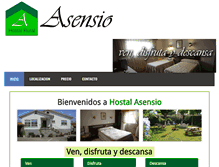 Tablet Screenshot of hostalasensio.com
